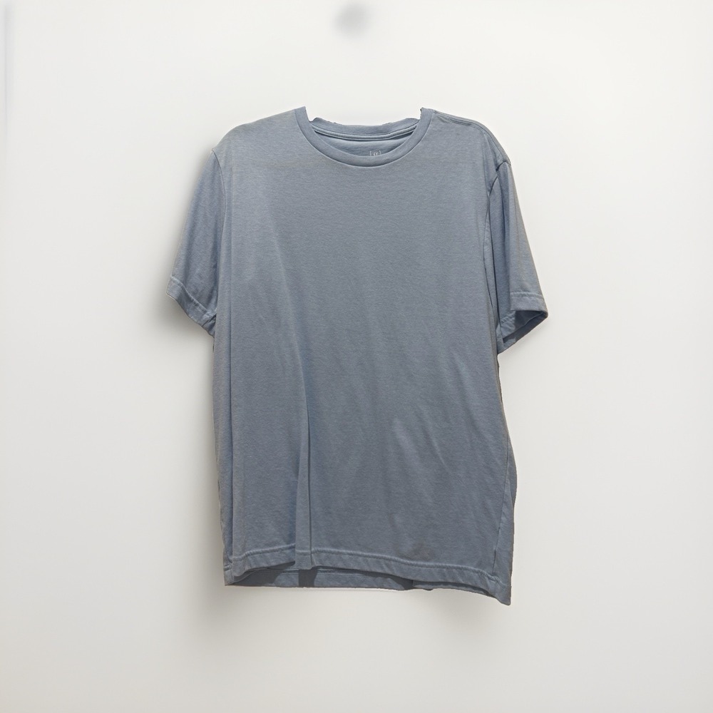 George Basic T-Shirt Mens Large Blue Short Sleeve Crew Neck Pullover Tee